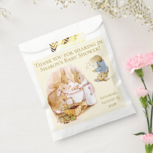 Peter Rabbit Themed Baby Shower Favor Bag