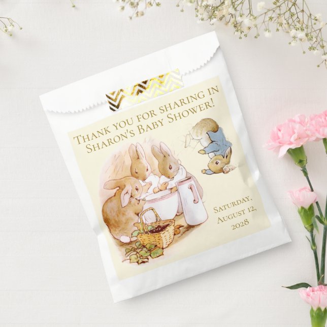 Peter Rabbit Themed Baby Shower  Favor Bag (Sealed)