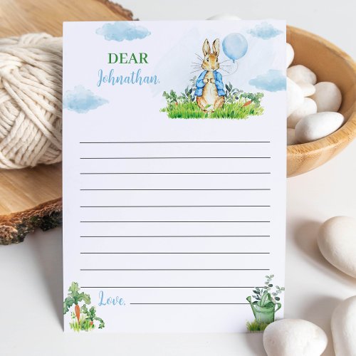 Peter Rabbit Time Capsule Note Message Card