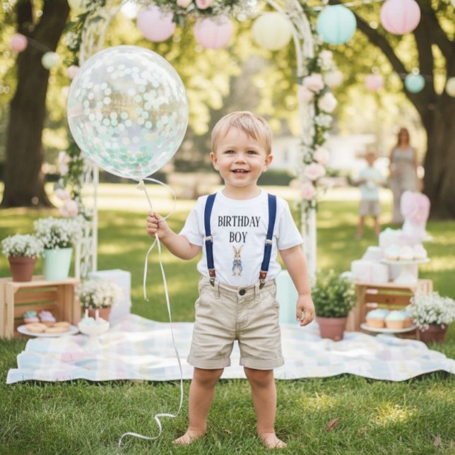 Peter Rabbit Toddler Party Birthday Boy  Baby T-Shirt (Creator Uploaded)