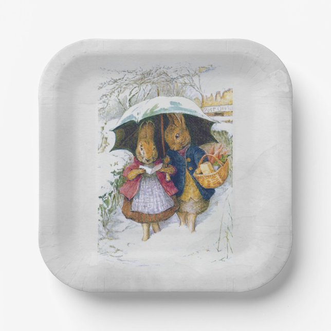 Peter Rabbit  (umbrella)  Paper Plates (Front)