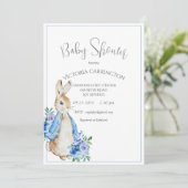 Peter Rabbit Watercolor Baby Shower Invitation (Standing Front)