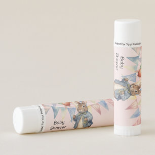 Peter Rabbit Watercolor Girl Baby Shower Lip Balm