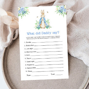 Peter Rabbit What Did Daddy Say Game