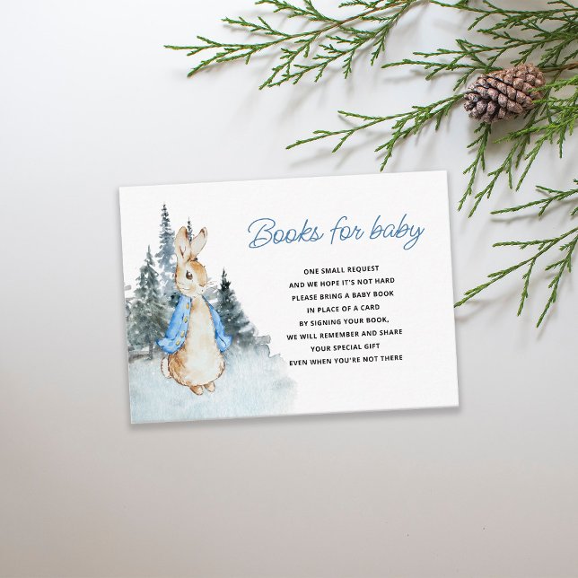 Peter Rabbit Winter Books for Baby Ticket Enclosure Card (Creator Uploaded)