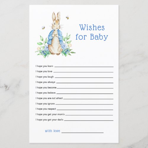 Peter Rabbit Wishes for baby game