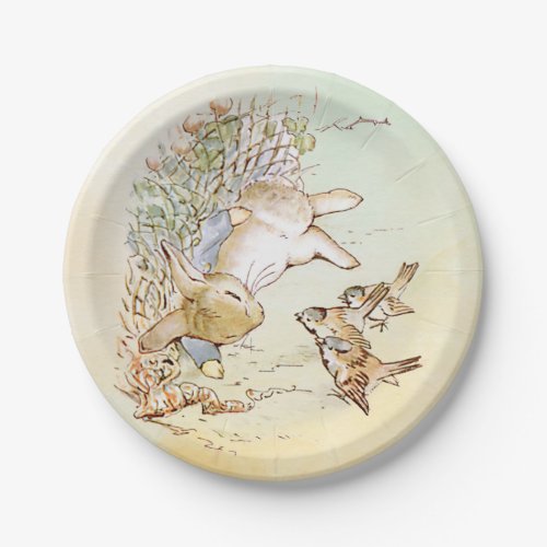 Peter Rabbit with Birds Paper Plates