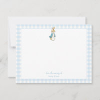 Peter Rabbit with blue Gingham Border Baby boy