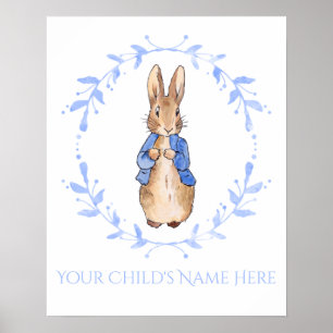 Peter Rabbit with Child's Name Personalisation Poster