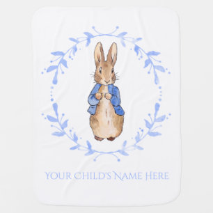 Peter Rabbit with Child's Name Personalization     Baby Blanket