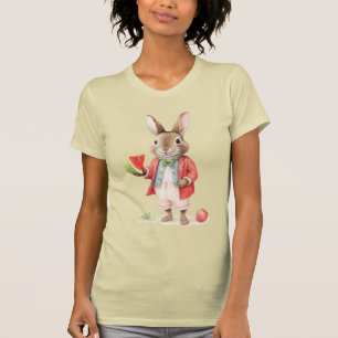  Peter Rabbit with ripe, juicy watermelon T-Shirt