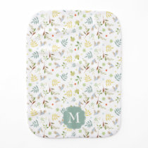 Peter Rabbit | Woodland Watercolor Pattern Baby Burp Cloth Peter Rabbit | Woodland Watercolor Pattern Baby Burp Cloth