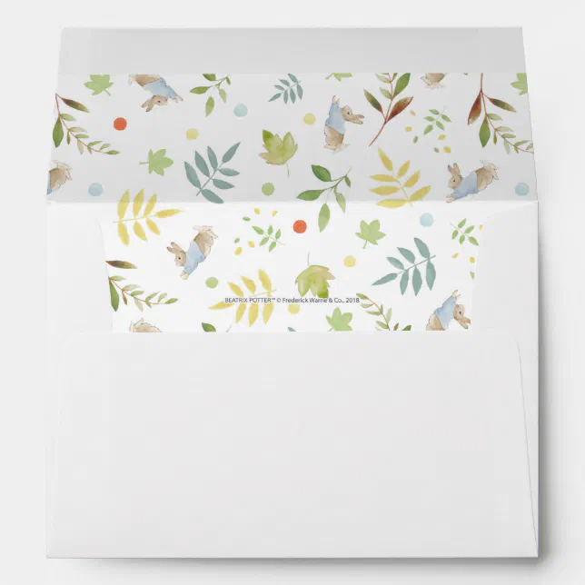 Peter Rabbit | Woodland Watercolor Pattern Envelope | Zazzle