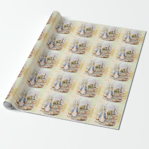 Peter Rabbit Gift Wrap - 2 Sheets – Bonjour Baby Baskets - Luxury