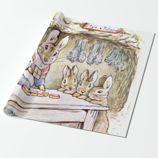 Peter Rabbit Wrapping Paper (Unrolled)