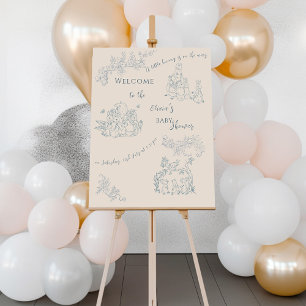 Peter Rabbit's mom Baby Shower Welcome Foam Board