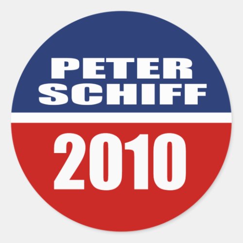 PETER SCHIFF FOR SENATE CLASSIC ROUND STICKER