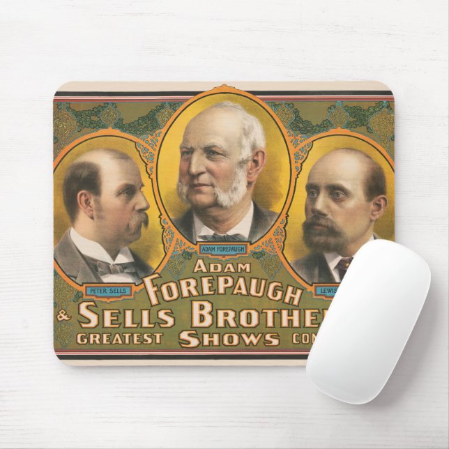 Peter Sells, Adam Forepaugh, And Lewis Sells Mouse Pad (With Mouse)