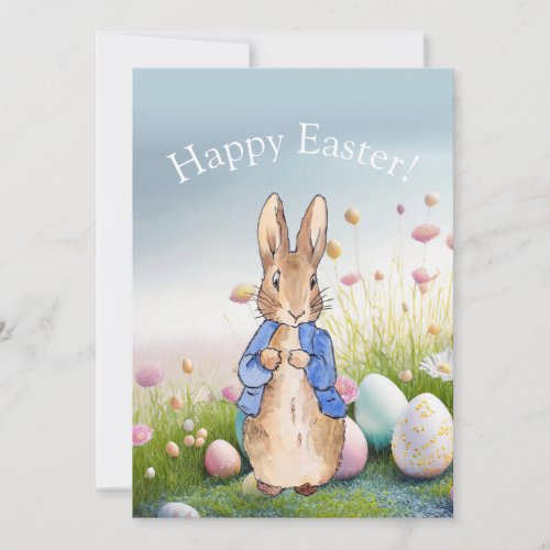 Peter the Easter bunny Happy Easter Holiday Card