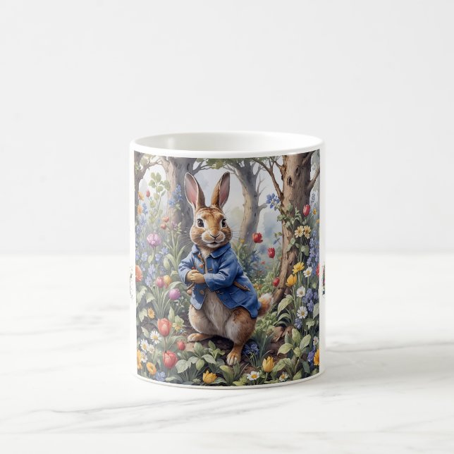 Peter the Easter Rabbit Happy Easter Coffee Mug (Center)