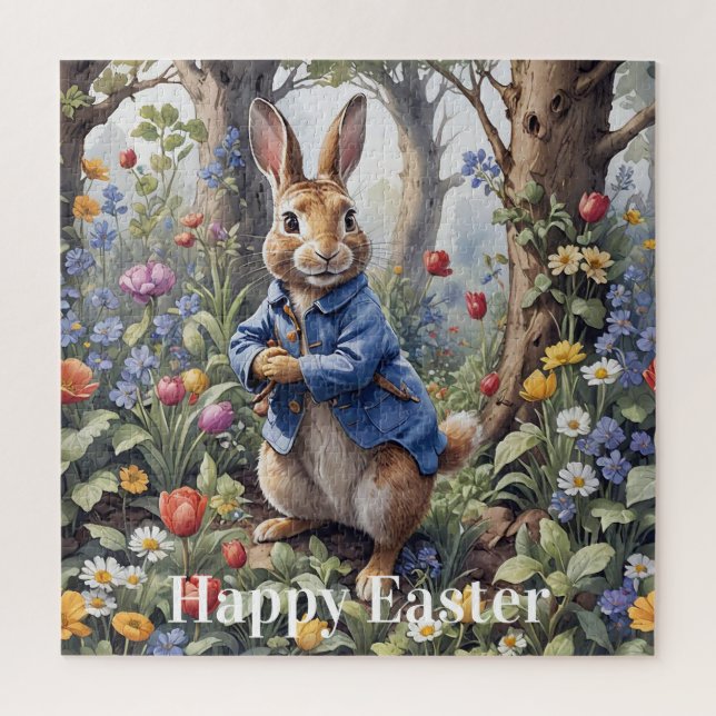 Peter the Easter Rabbit Happy Easter Jigsaw Puzzle (Vertical)