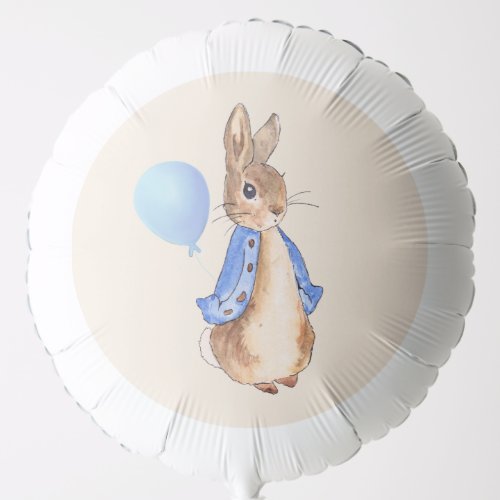 Peter the Rabbit 1st Birthday Blue balloon