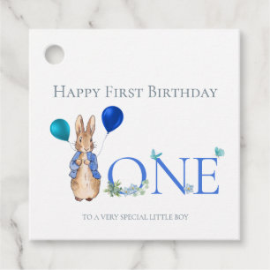 Peter the rabbit 1st Birthday Favor Tags