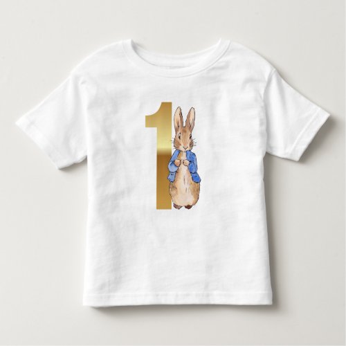 Peter the Rabbit 1st Birthday  Toddler T_shirt