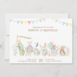 Peter the Rabbit and Friends Birthday Parade Invitation<br><div class="desc">Peter the Rabbit And Friends Birthday Parade Invite</div>