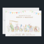 Peter the Rabbit and Friends Birthday Parade Invitation<br><div class="desc">Peter the Rabbit And Friends Birthday Parade Invite</div>