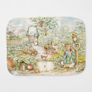 Peter the Rabbit and Jemima Puddleduck   Baby Burp Cloth