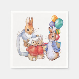 Peter the rabbit and Josephine bunny  Napkins