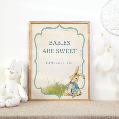 Peter The Rabbit Babies Are Sweet Take a Treat Poster