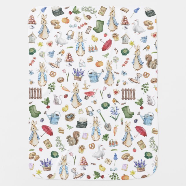 Peter the Rabbit  Baby Blanket (Front)