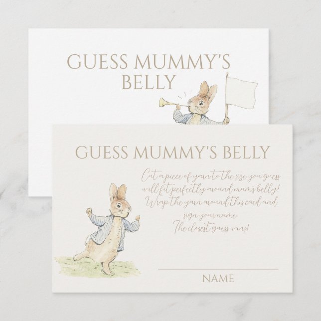 Peter the Rabbit Baby Guess Mummy's Belly Game (Front/Back)