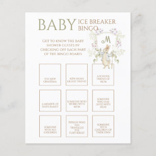 Peter the Rabbit Baby Ice Breaker Bingo Game