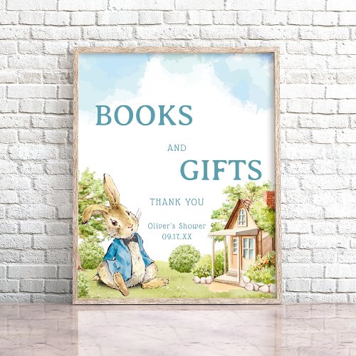 Peter The Rabbit Baby Shower Books  Gifts Sign