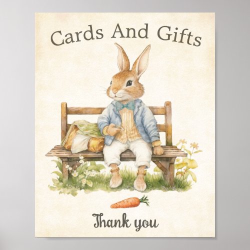 Peter The Rabbit _ Baby Shower Cards And Gifts Poster