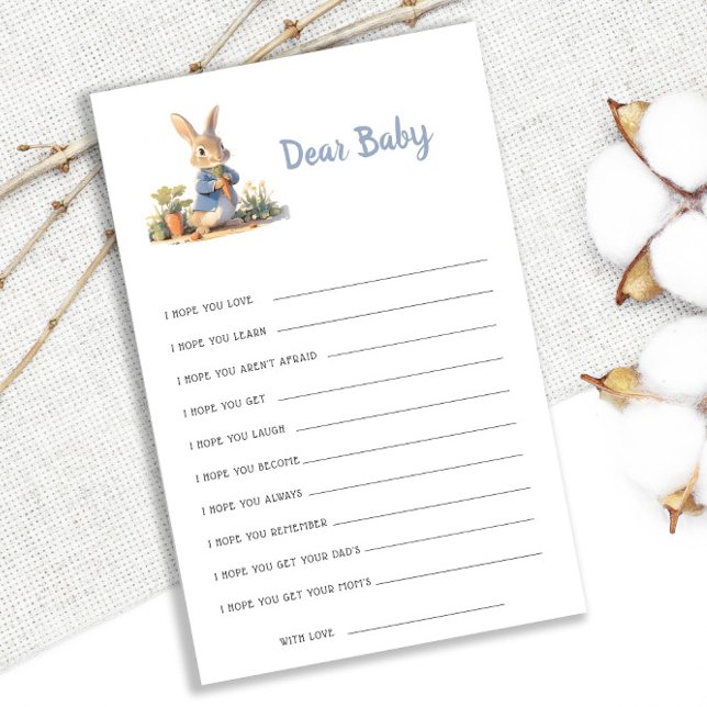Peter The Rabbit Baby Shower Dear Baby Wishes Game (Creator Uploaded)
