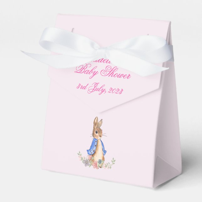 Peter the Rabbit Baby Shower Favor Boxes (Front Side)
