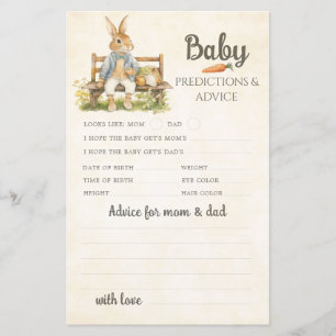 Peter The Rabbit - Baby Shower game