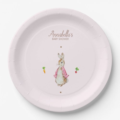Peter the Rabbit Baby Shower Paper Plates