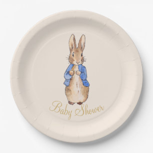 Peter the Rabbit Baby Shower Paper Plates