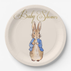 Peter the Rabbit Baby Shower Paper Plates