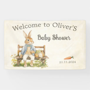 Peter The Rabbit - Baby Shower - Vintage Banner