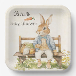 Peter The Rabbit - Baby Shower - Vintage Paper Plates