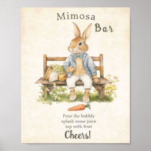 Peter The Rabbit - Baby Shower - Vintage Poster