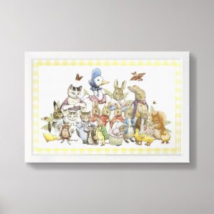 Peter the Rabbit Beatrix Potter Nursery Art Framed Art