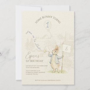 Peter the Rabbit Beatrix Some Bunny 1st Birthday Invitation