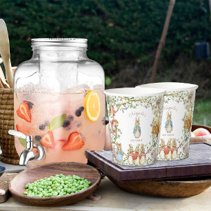 Peter the Rabbit Beatrix Woodland Baby Shower Paper Cups